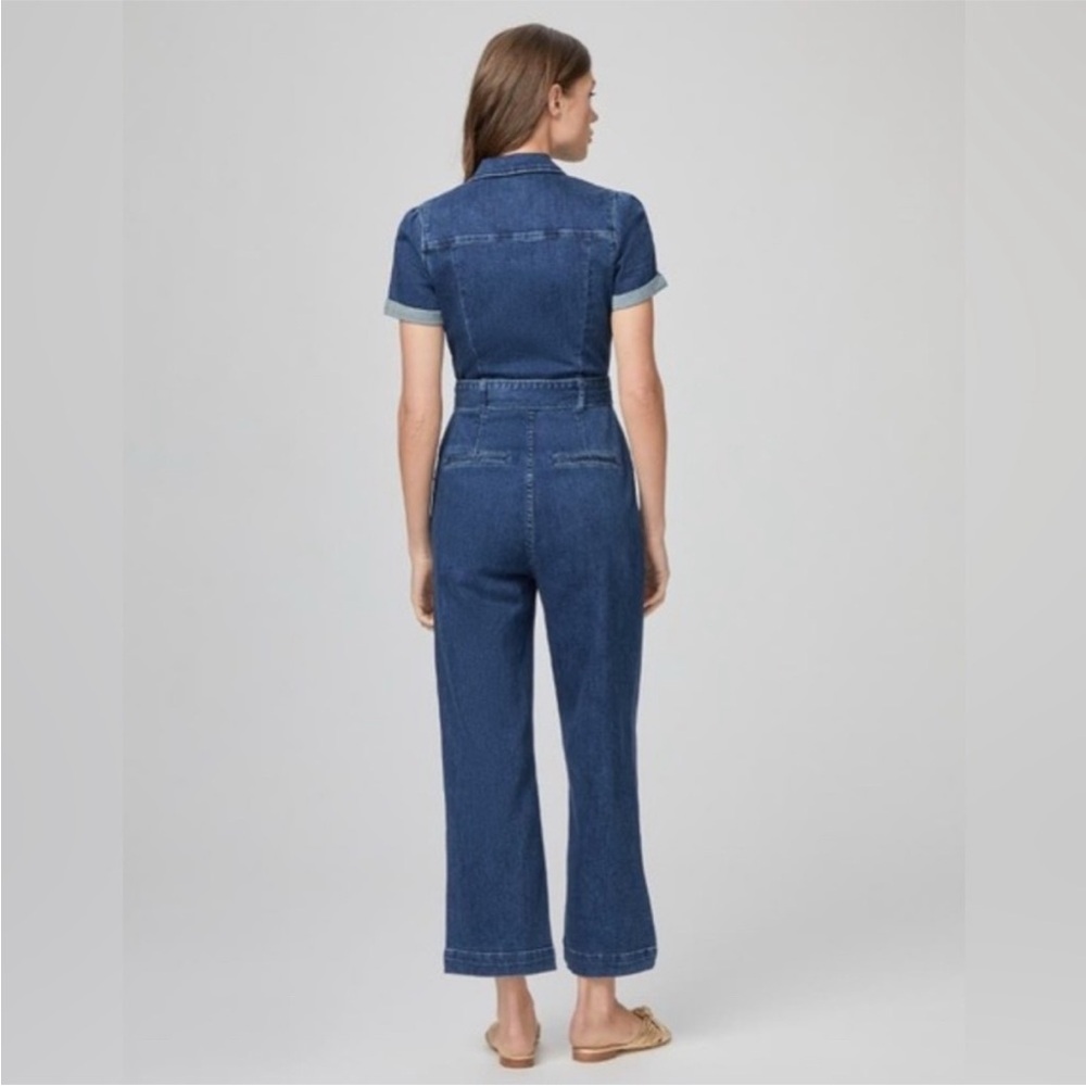 PAIGE Blue Denim Jumpsuit - Picture 2 of 16